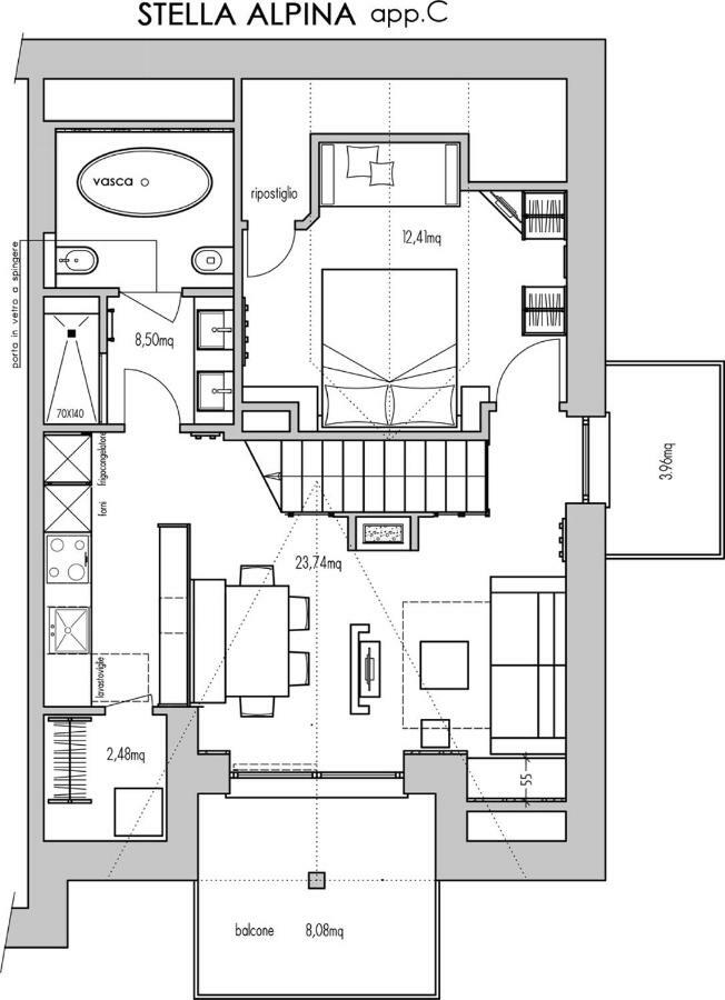 Chalet Remi-Stella Alpina Ливиньо Экстерьер фото